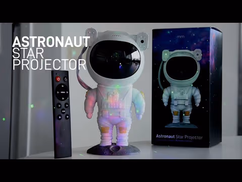 Vidéo de produit Astronaut Stars Projector 