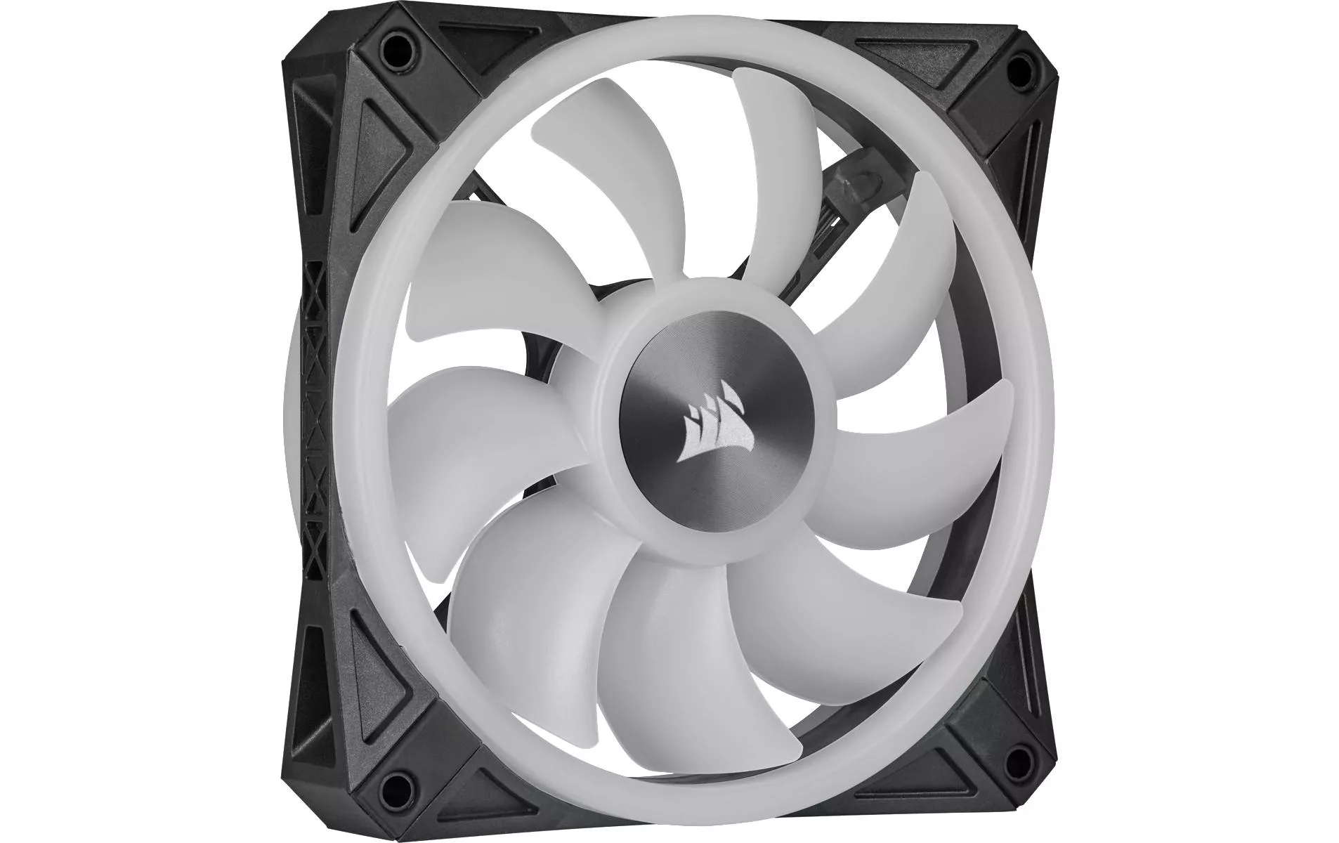 Corsair Ventilateur PC iCUE QL120 RGB PRO 3er mit Lightning Node Blanc