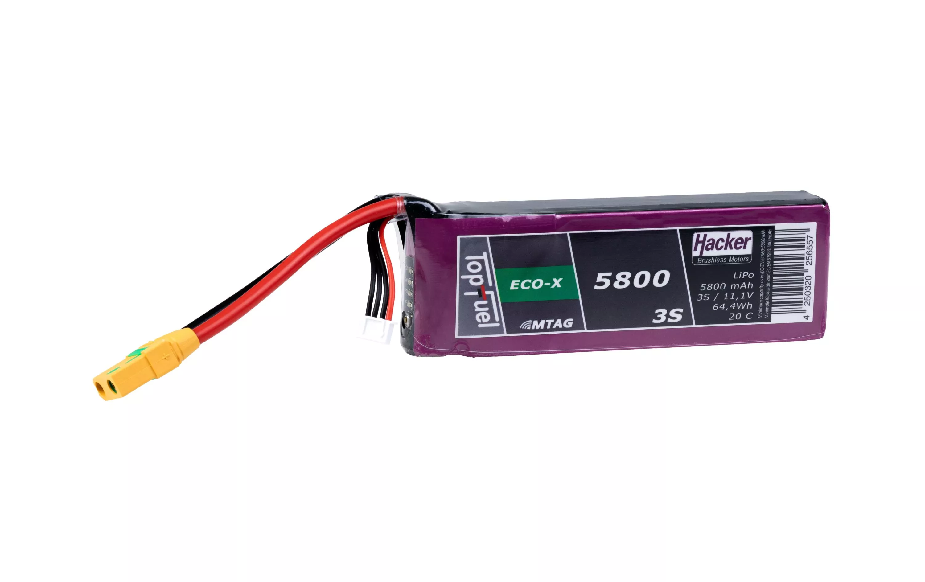 Batterie RC LiPo 5800 mAh 11.1 V 20C TopFuel ECO-X MTAG