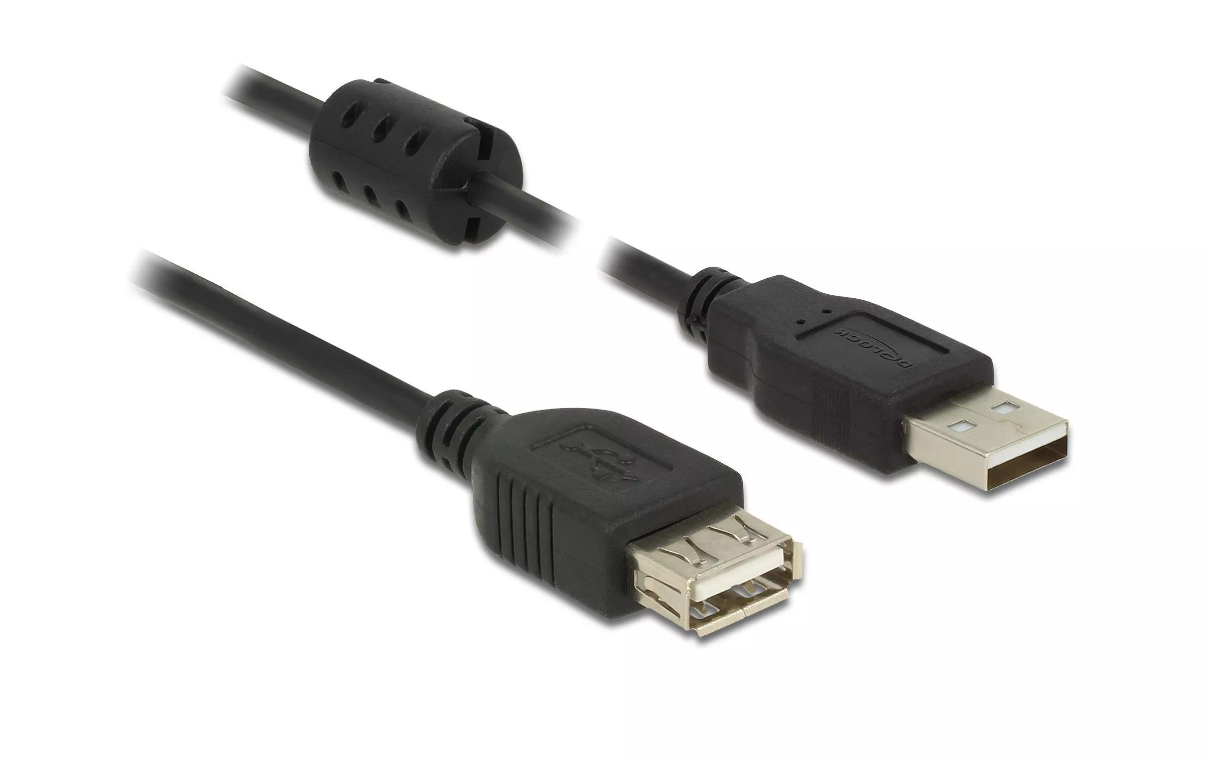 Câble de prolongation USB 2.0 avec noyau de ferrite USB A - USB A 1 m