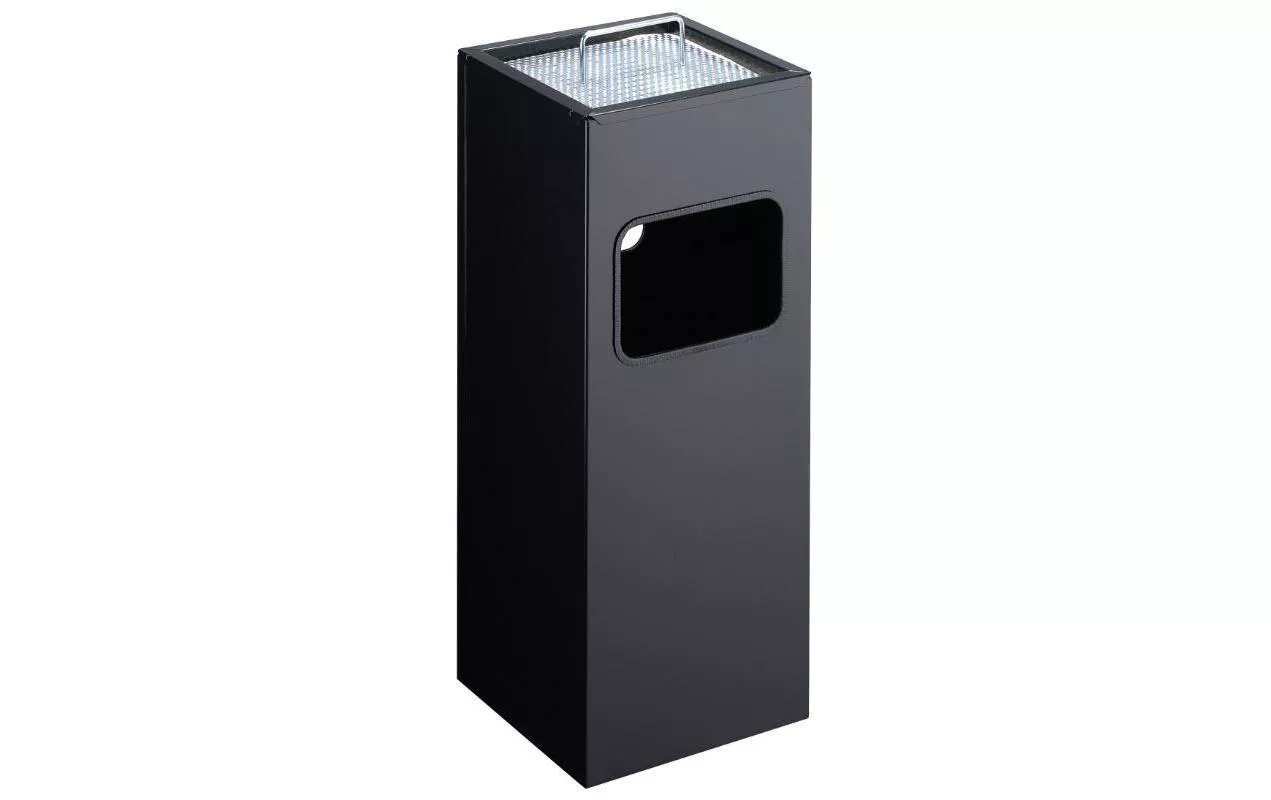 Poubelles avec cendrier 17 l, Noir