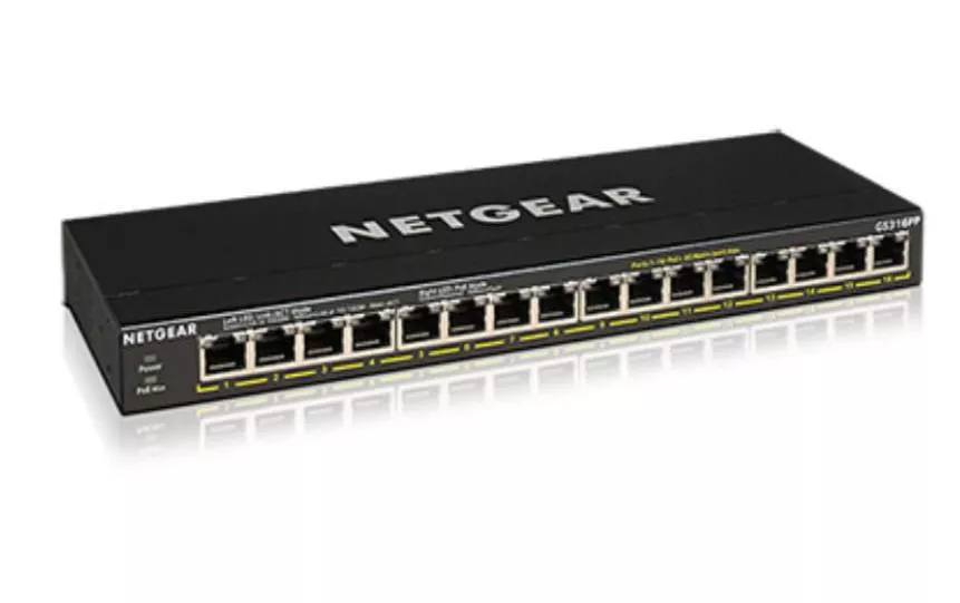 Interruttore Netgear PoE+ GS316PP 16 porte