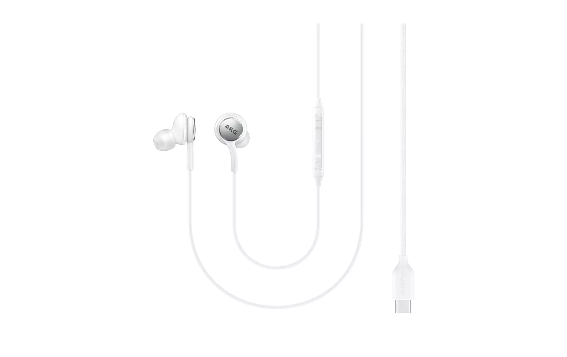 Ecouteurs USB Type-C blanc original Samsung Tuned by AKG - EO-IC100