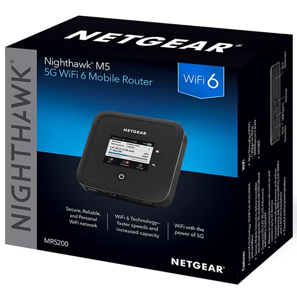 Nighthawk M5 5G WiFi 6 Mobile Router MR5200-100EUS - Router LAN ⋅ WLAN