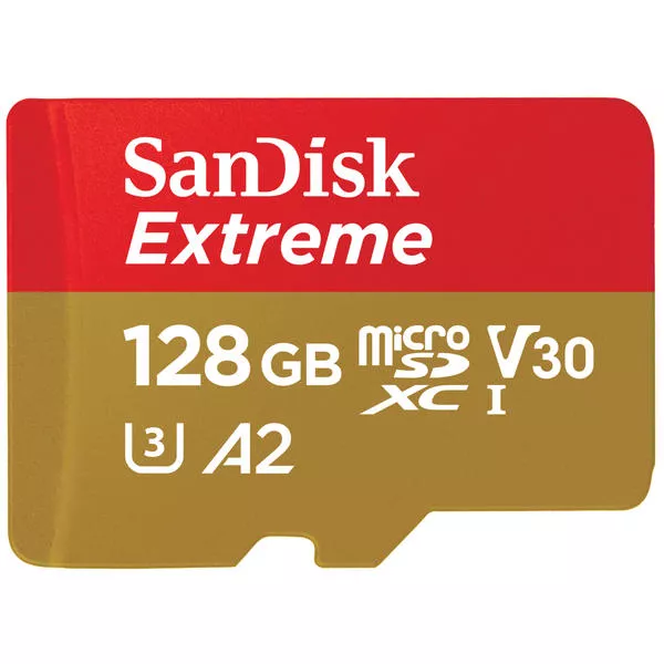 Extreme microSDXC 128GB - 190MB/s, U3, UHS-I