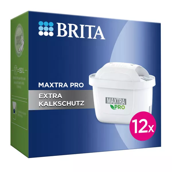 Cartouche pour carafe filtrante MAXTRA PRO Extra antitartre – pack 12 -  Filtre à eau Brita