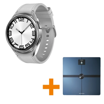 Watch6 Classic Silver + Gratis Withings Waage