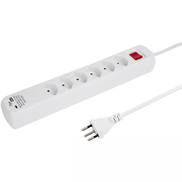 Bâti de prises POWER EASY 6xT13 USB A + C 