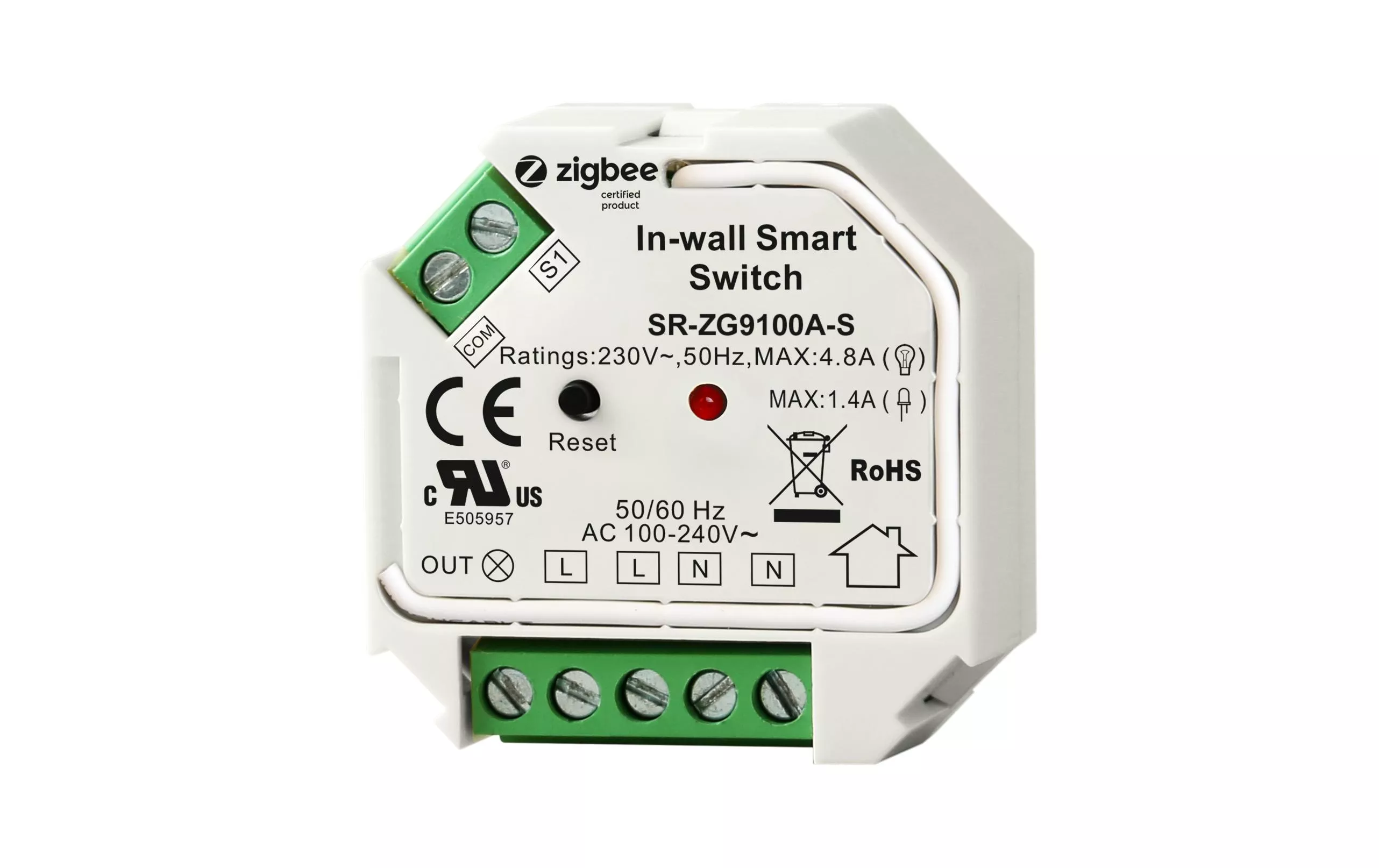 Actionneur de commutation radio ZigBee 3.0 400 W Single Line