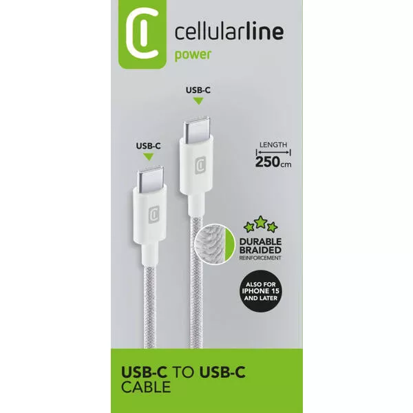 Power Cable 2.5m - USB-C to USB-C