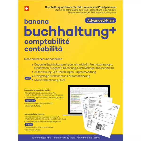 Buchhaltung Plus - Advanced-Plan [PC/Mac/Linux] D/F/I