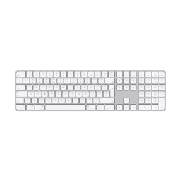 Magic Keyboard with Touch ID and Numeric Keypad for Mac models with silicon - Swiss - White Keys 2024