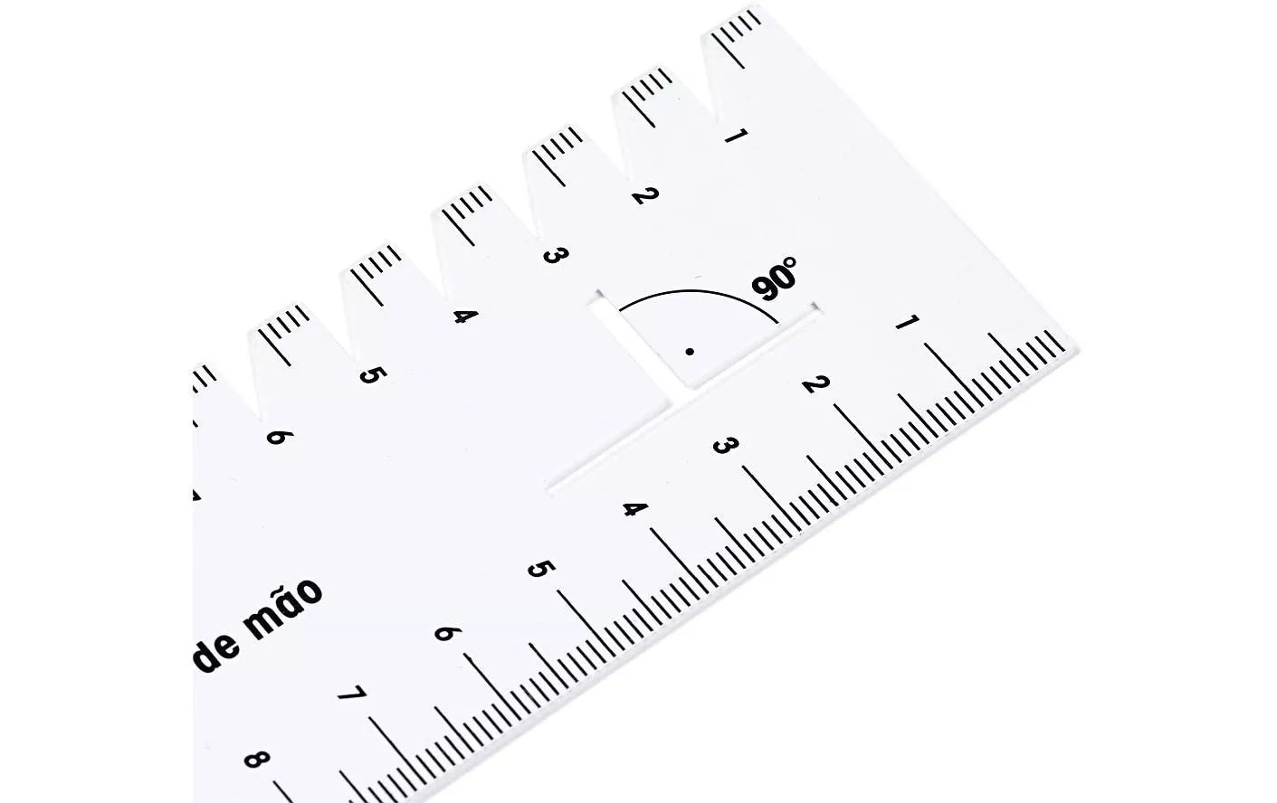 Règle de mesure pour couture 21 cm, Blanc - Accessoires divers