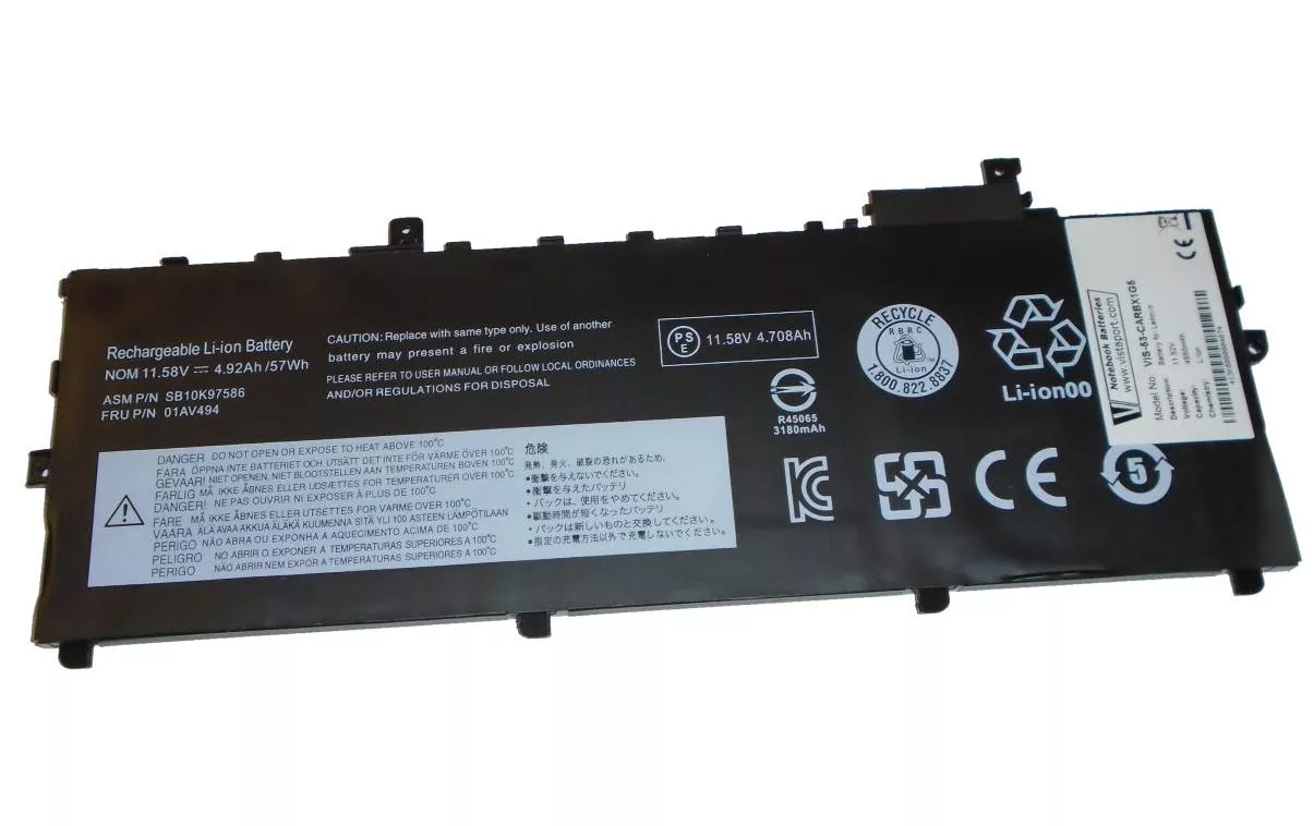 Batterie pour Lenovo ThinkPad X1 Carbon G5 + G6