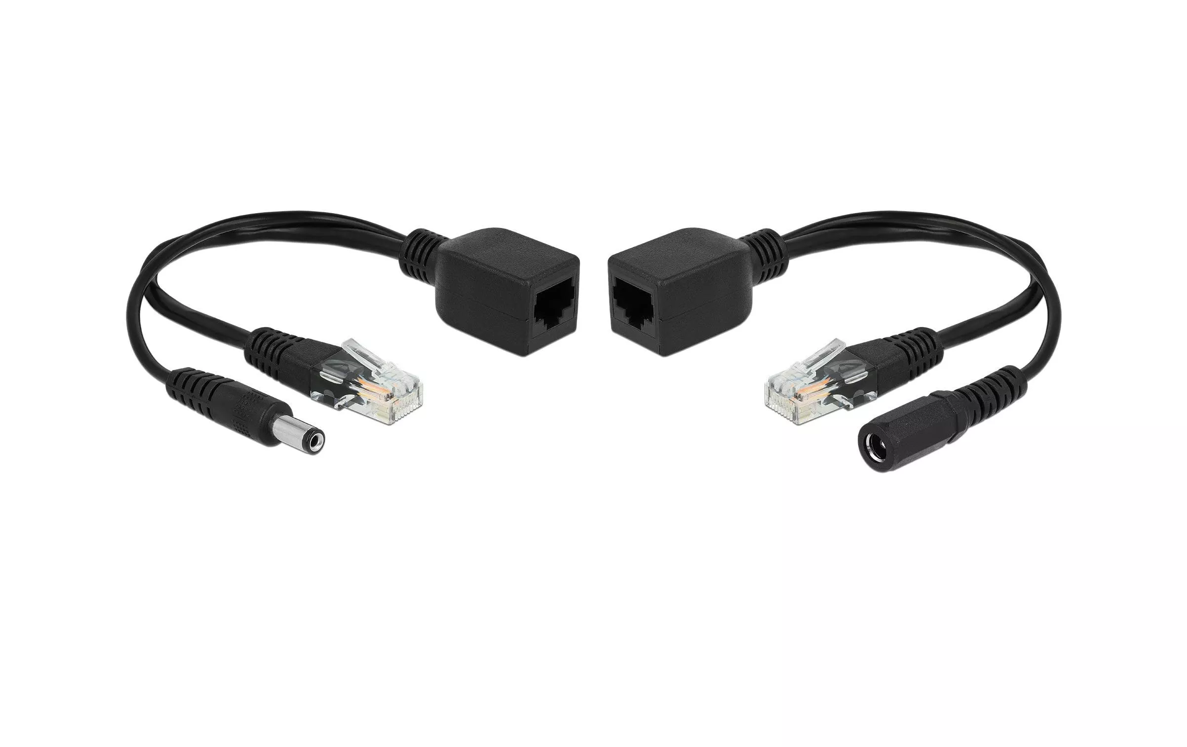 Convertisseur PoE Jeu d\u2019adaptateur passif Set RJ45, DC 5.5 x 2.1mm