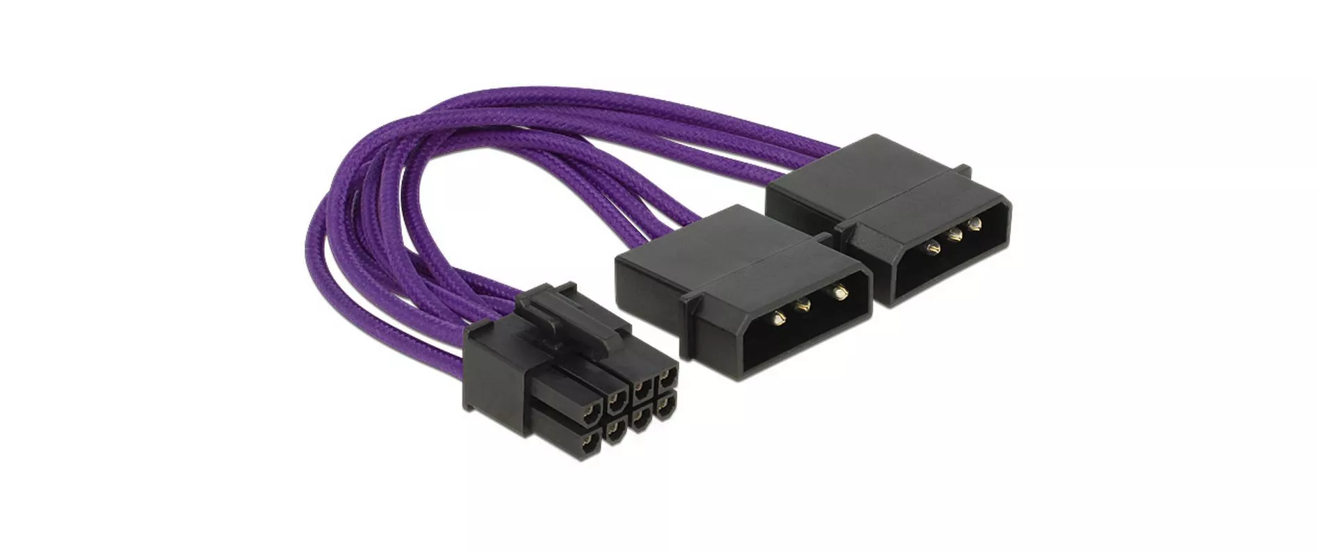 Adaptateur électrique 2x Molex vers 8Pin pour carte graphique, 15 cm