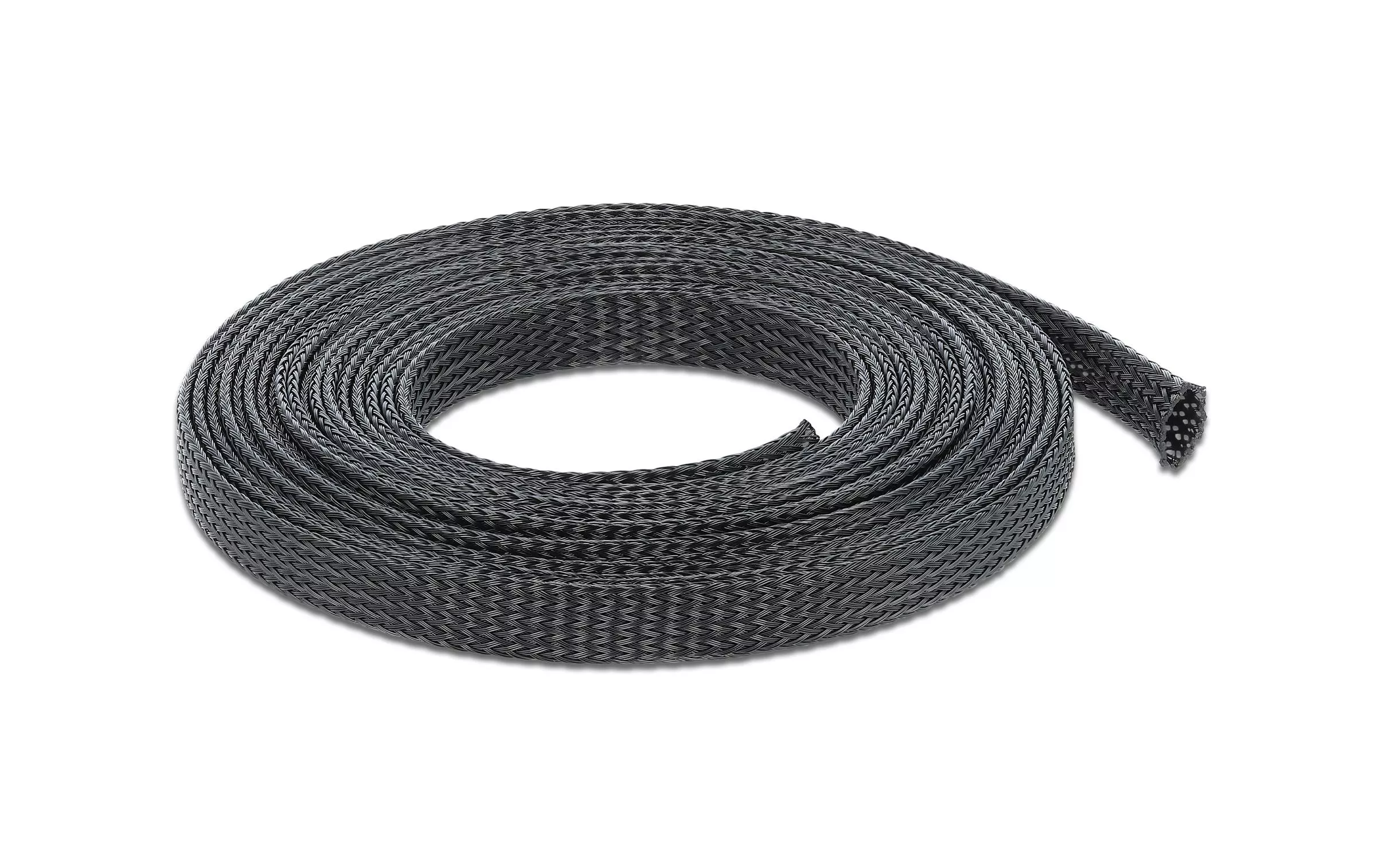 Gaine de câble 10mx12mm, étirable Noir