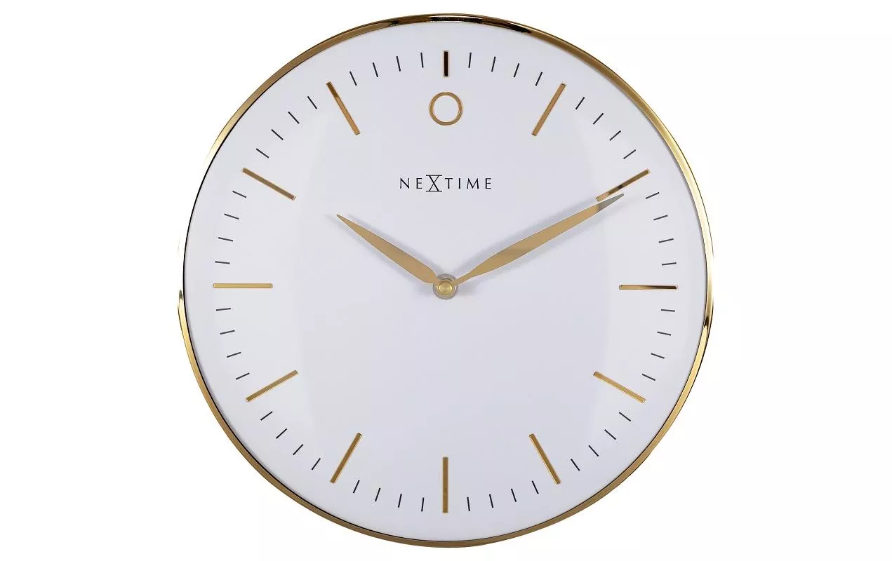 Horloge murale Small Glamour 30 Ø, Doré/Blanc