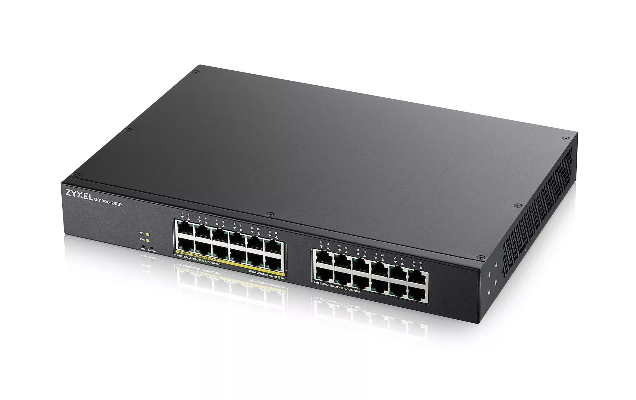 PoE+ Switch GS1900-24EP 24 Port