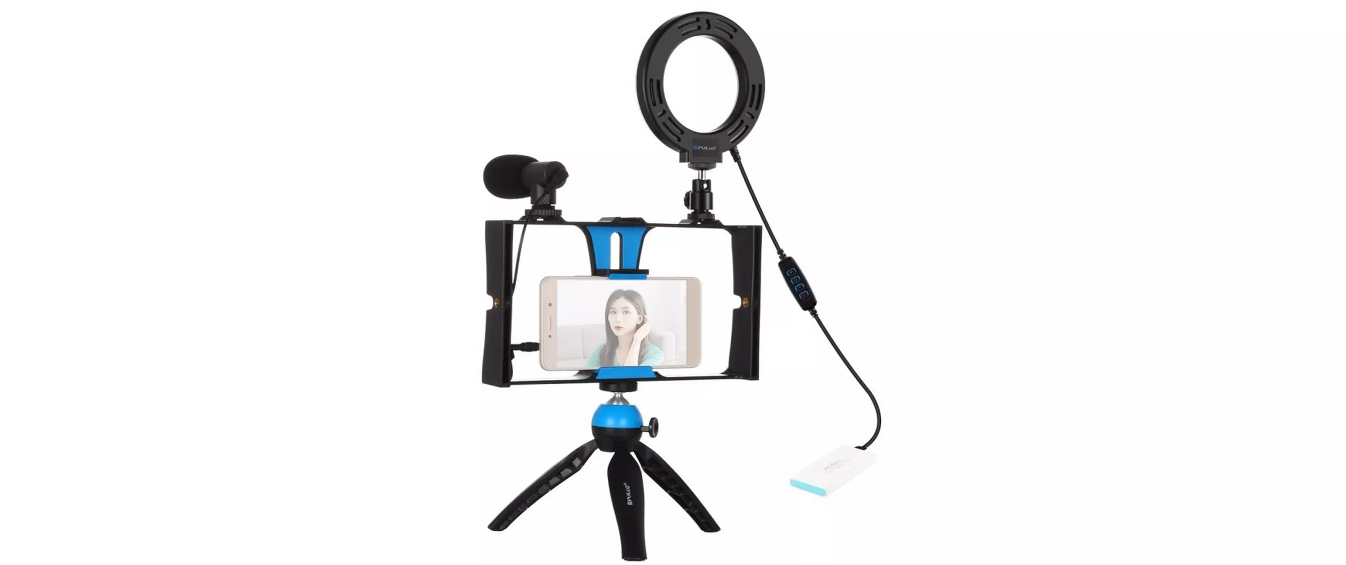 Videoleuchte Vlogging Set 4 in 1