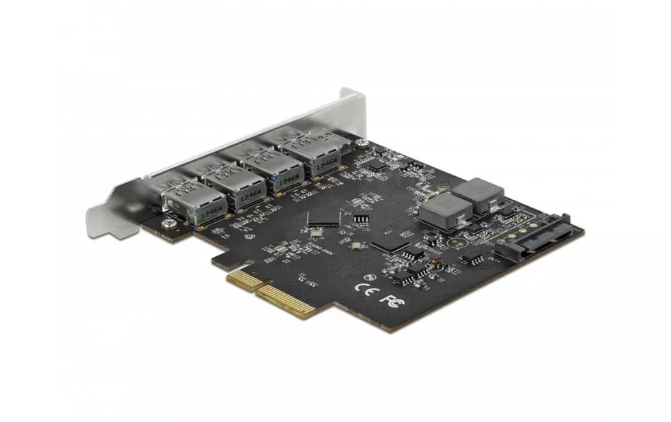 Carte PCI Express USB 3.1 Gen2 - 1x USB-C + 4x USB-A