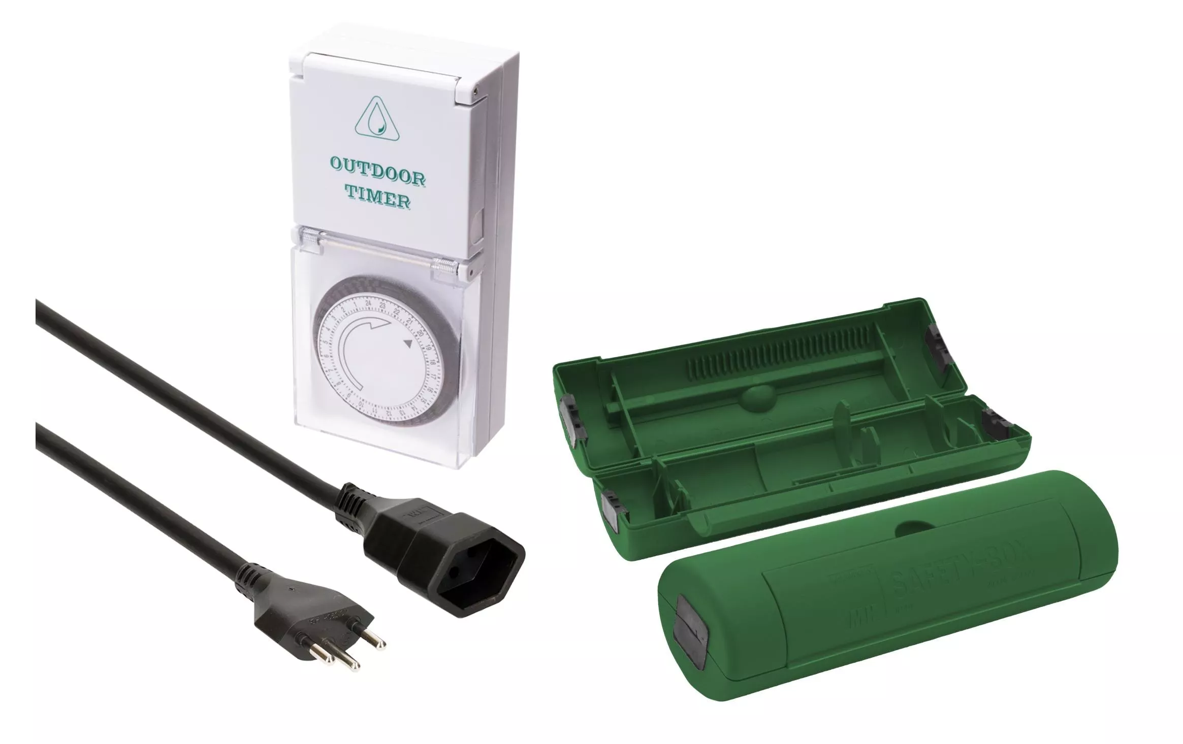 Minuterie Outdoor-Timer Set avec un câble 20m & une prise de sécurité