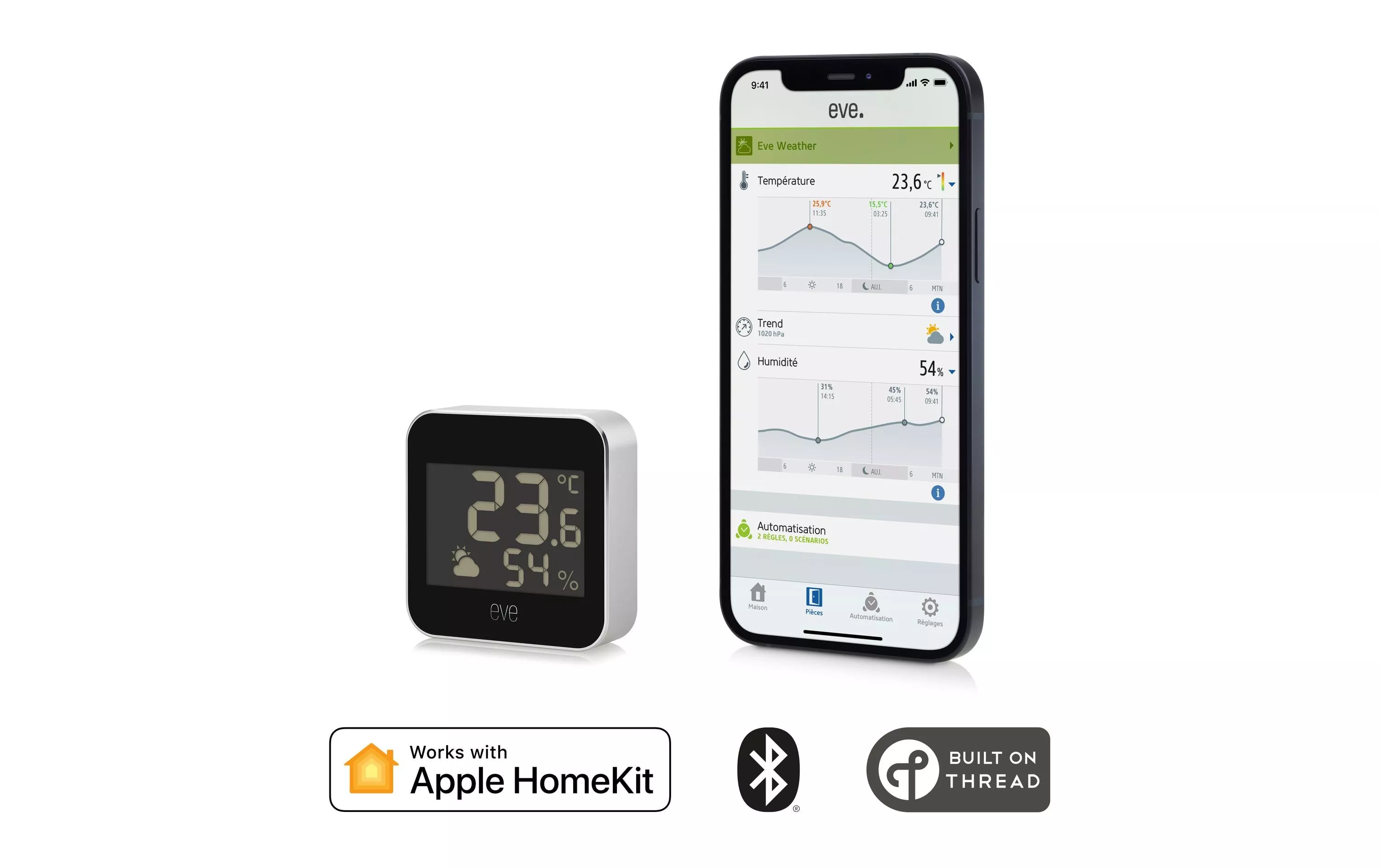 EVE WEATHER: Station météo connectée avec Apple HomeKit chez