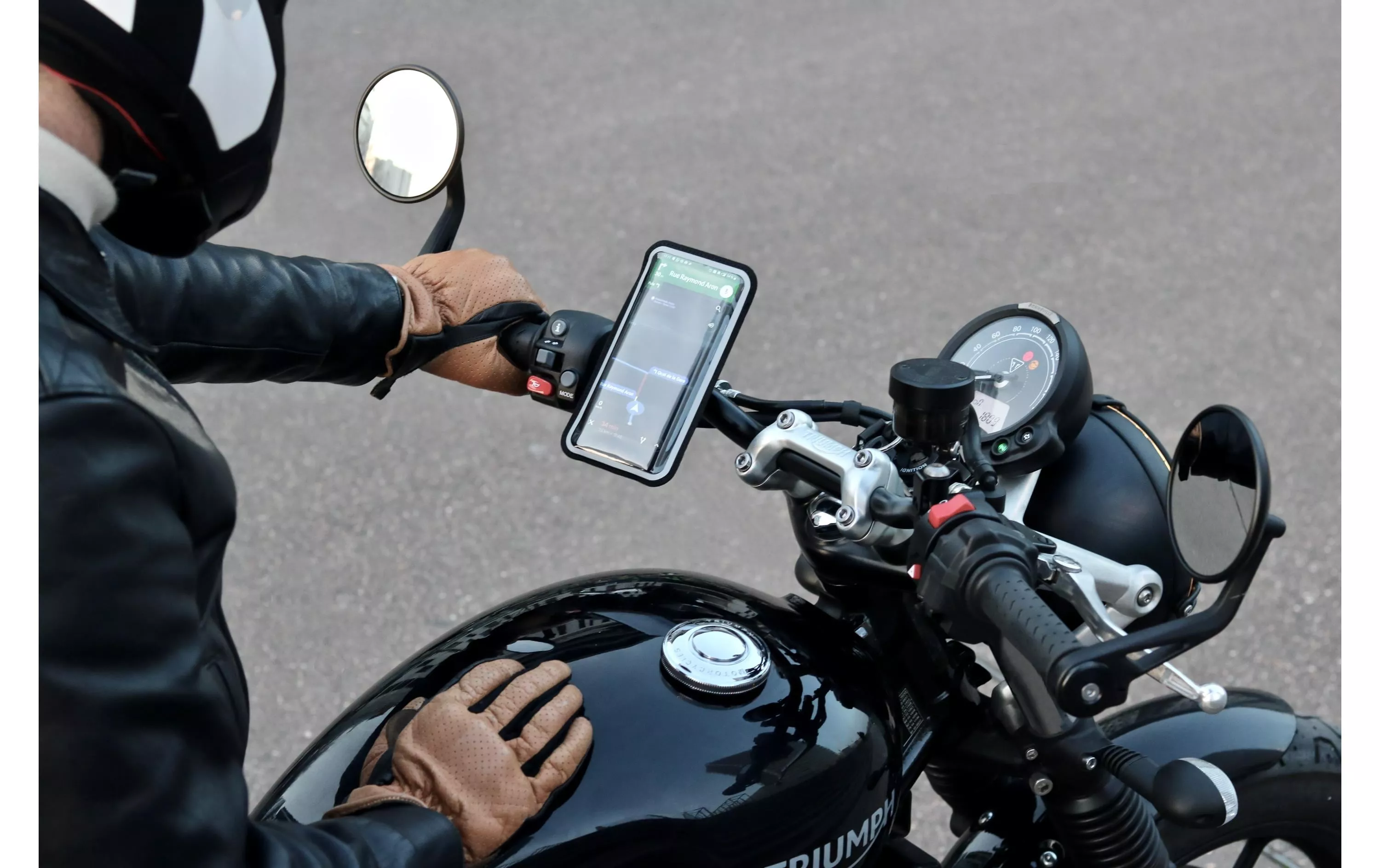 Accessoire Support téléphone pour guidon de moto - Shapeheart - Shapeheart
