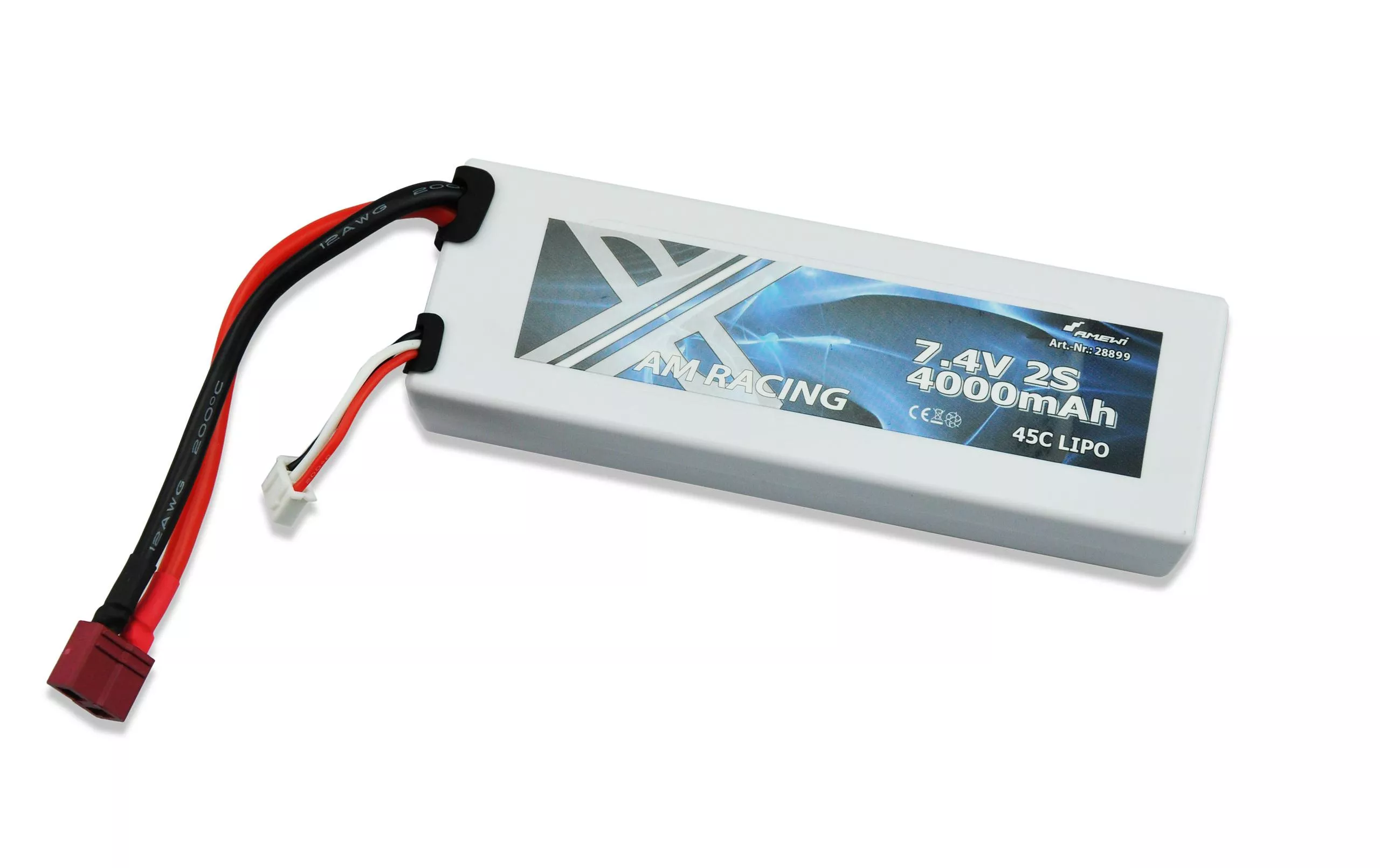 Batterie RC LiPo 4000 mAh 7.4 V 45C Deans