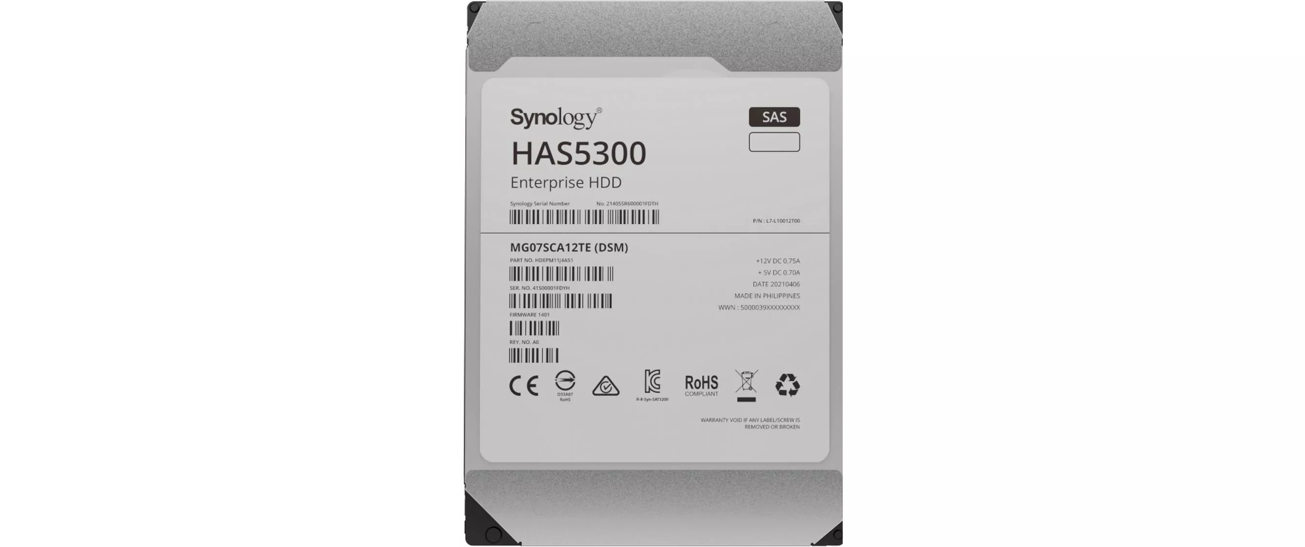 Disque dur HAS5300 3.5\" SAS 16 TB