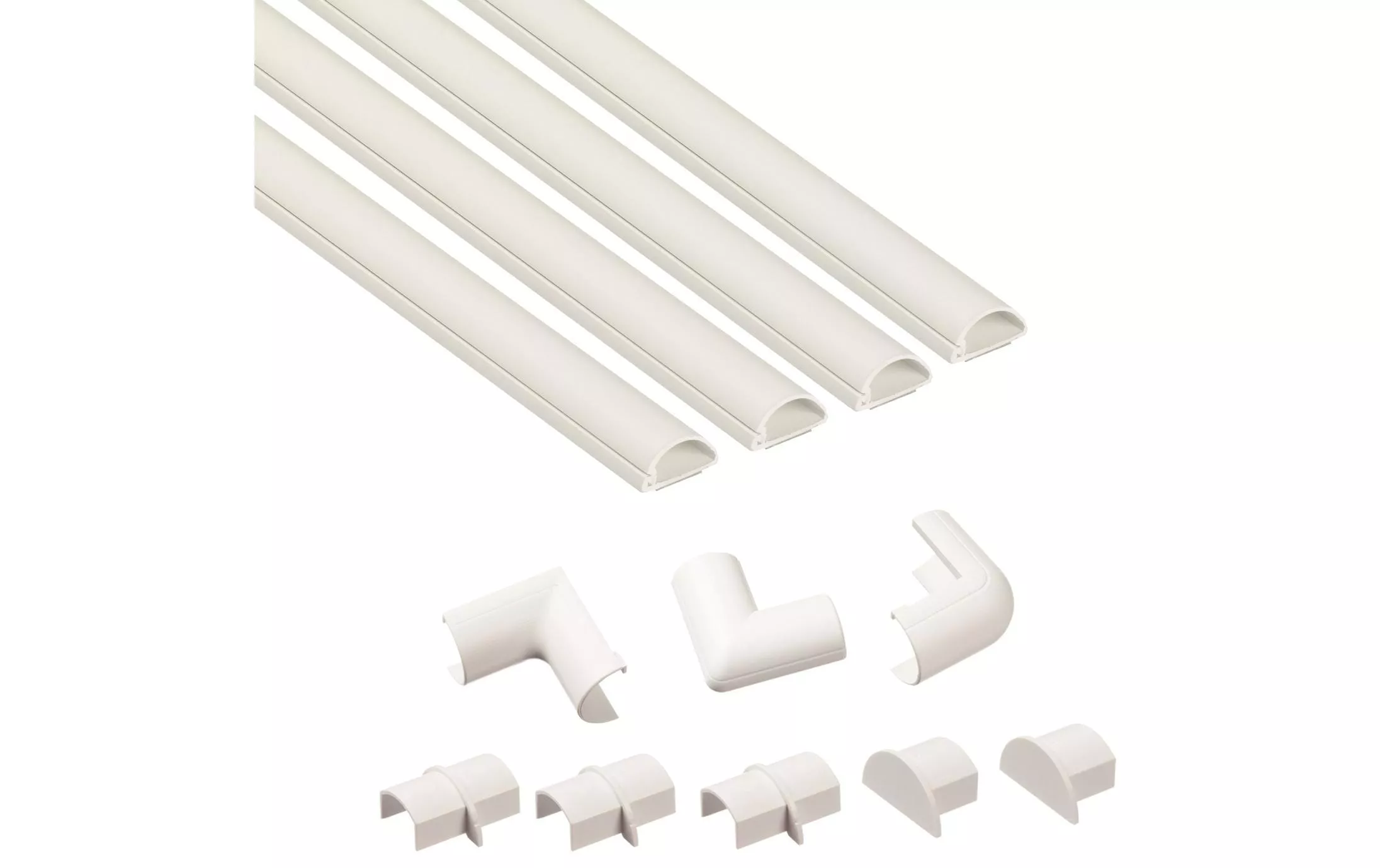 Goulotte D-Line 20 x 10 mm, 1 m, Blanc