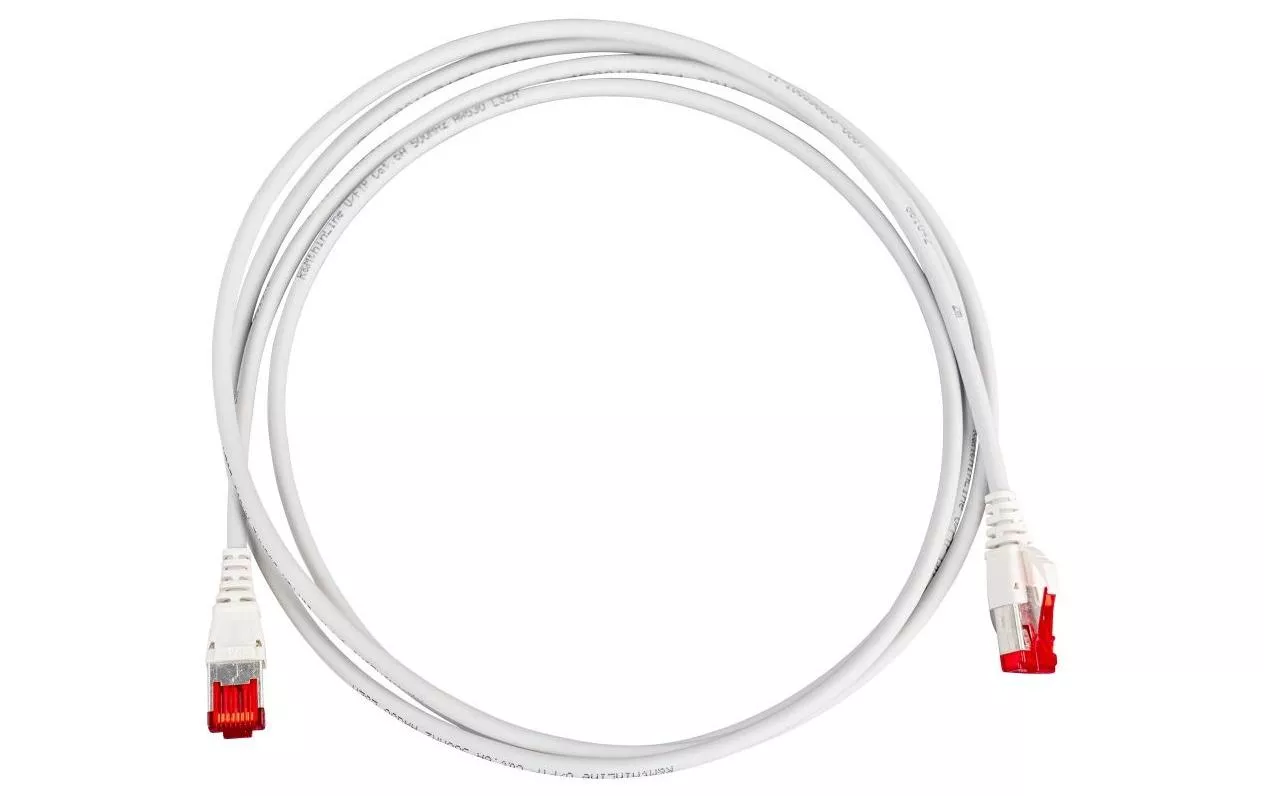 Câble patch thinLine Cat 6A, U/FTP, 0.5 m, Gris