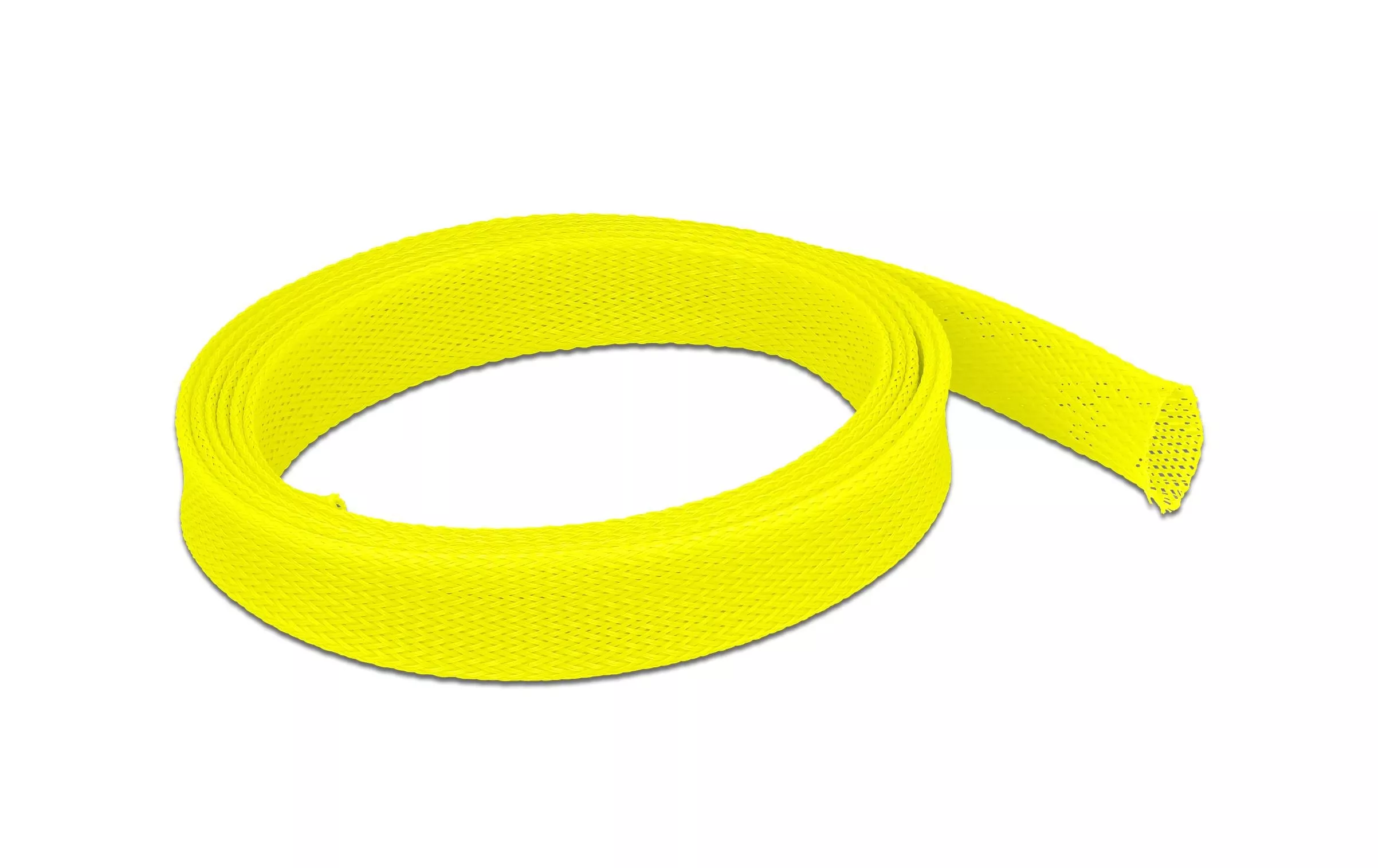 Gaine de câble extensible, 2m x 25 mm Jaune