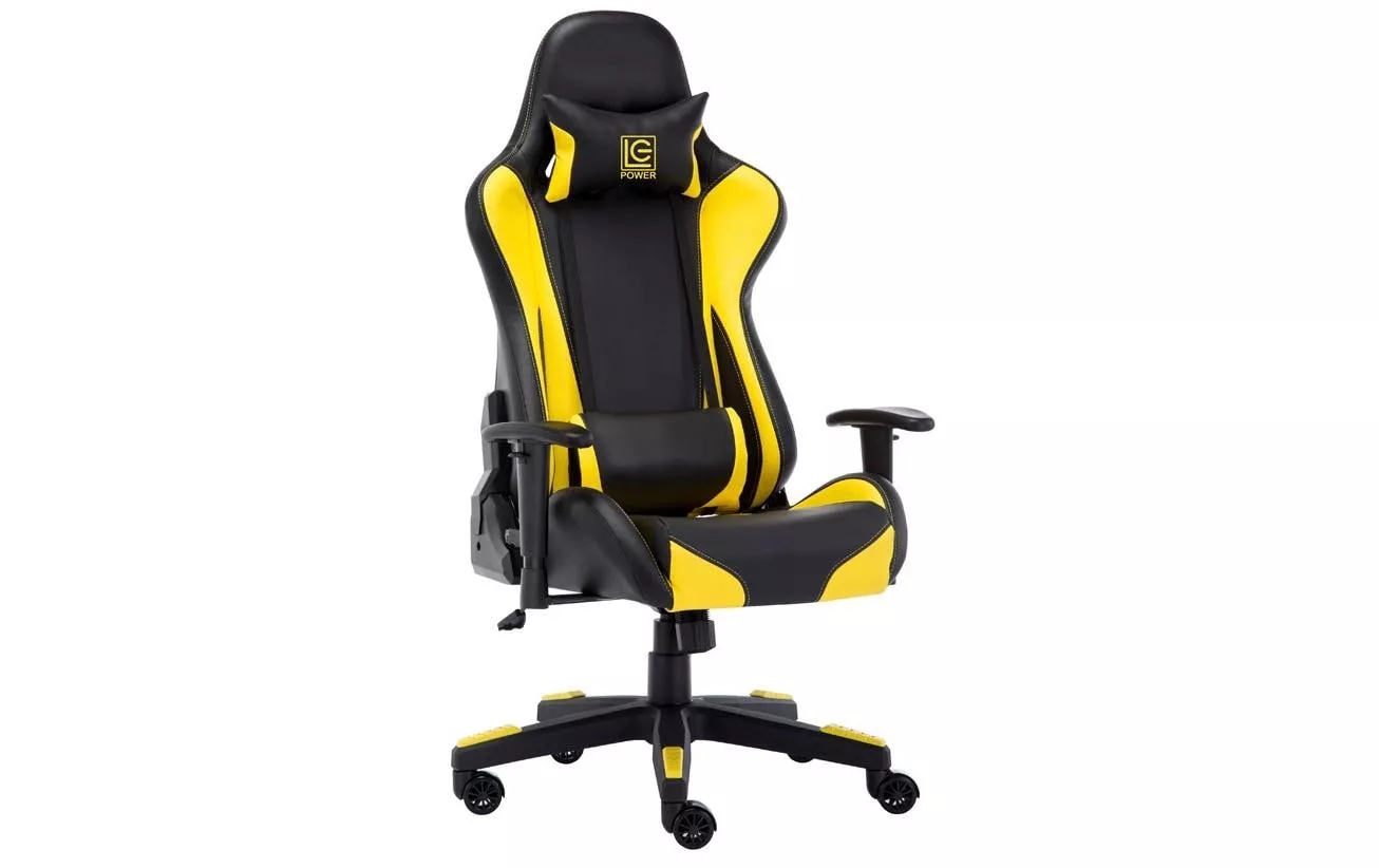 Chaise de gaming LC-GC-600BY Jaune/Noir