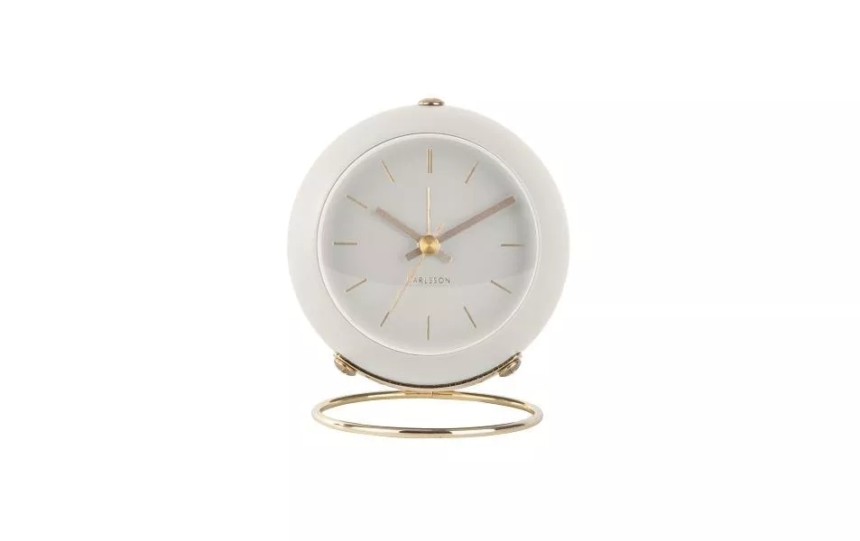 Classic Alarm Clock Globe Bianco