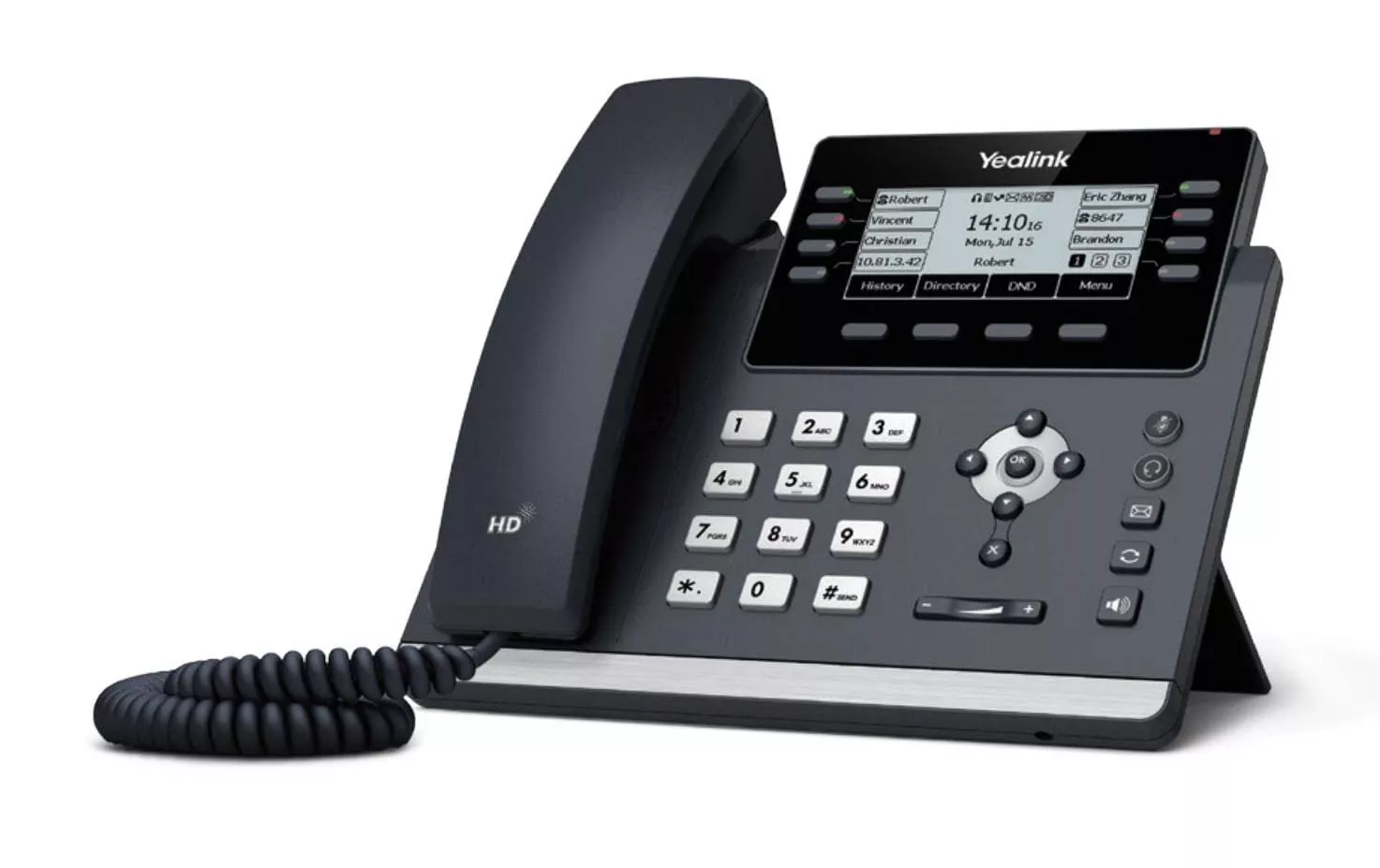 Téléphone de bureau SIP-T43U Gris