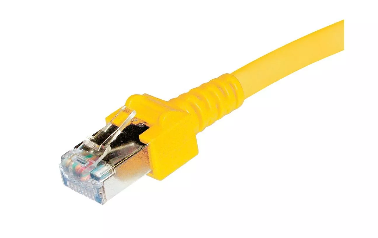 Câble patch Cat 5e, S/UTP, 1.5 m, Jaune