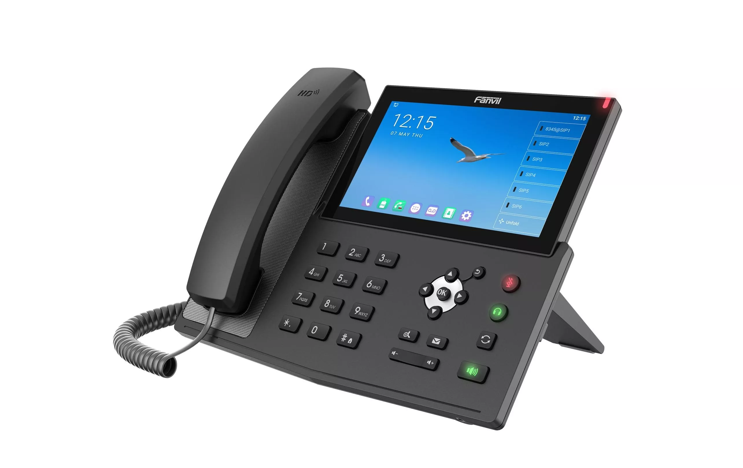 Téléphone de bureau X7A Noir