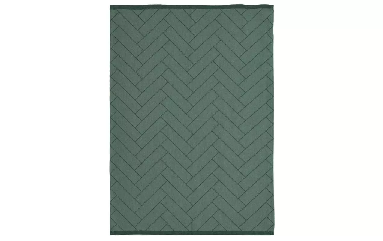 Tea Towel Tiles verde scuro