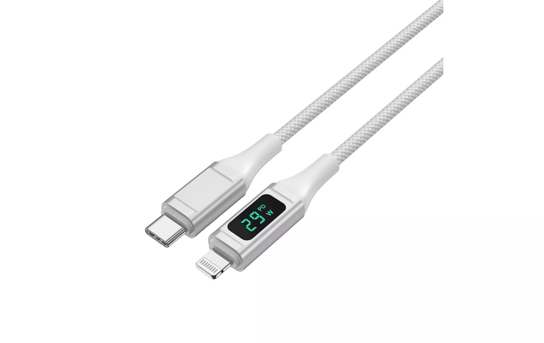 Câble USB 2.0 DigitCord jusqu\'à 30W USB C - Lightning 1.5 m