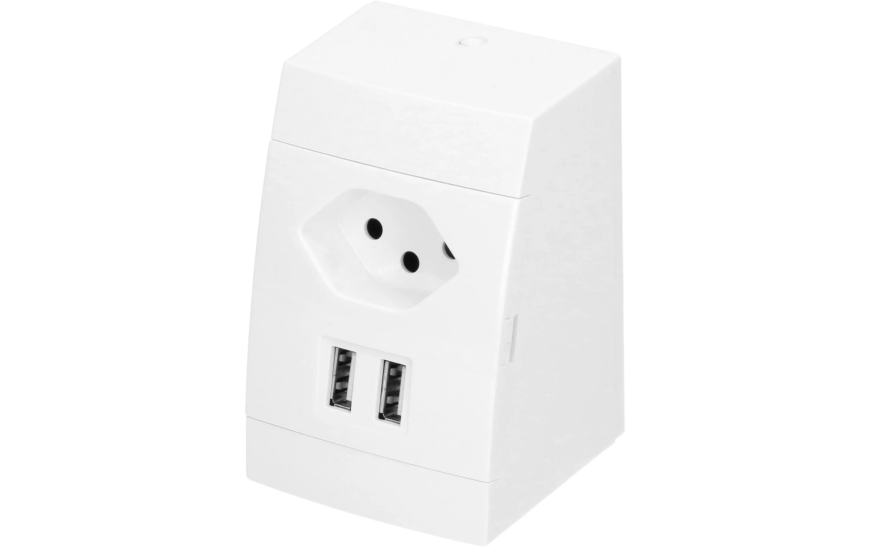 Prise de courant AP 1x T13, 2x USB, Blanc