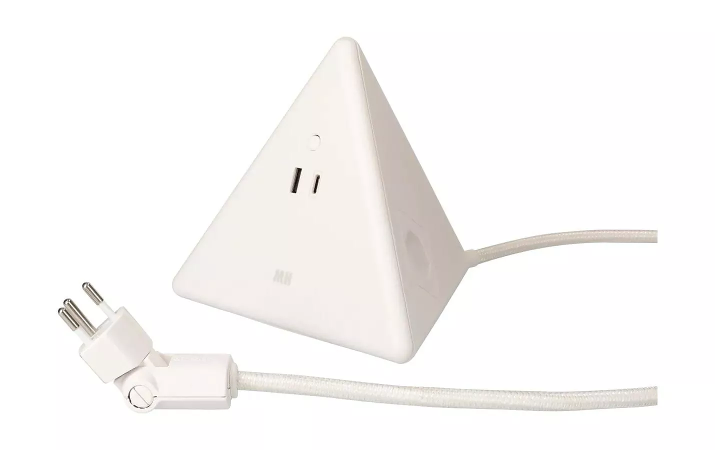 Bloc multiprises Pyramide, blanc 2x T13, USB A+C 18W