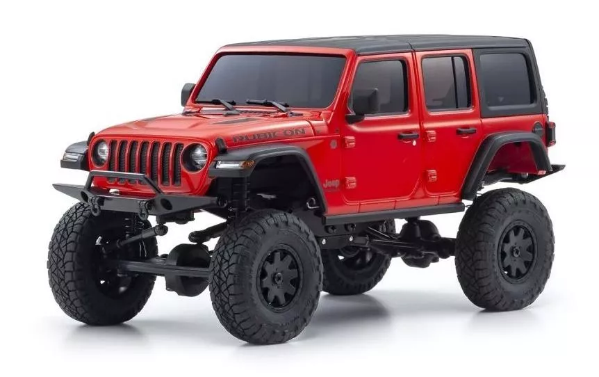 Kyosho Scale Crawler Mini-Z Jeep Wrangler Rubicon, rouge 1:24, ARTR