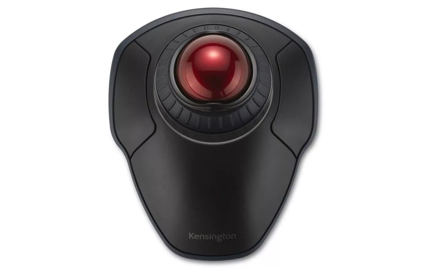 Trackball Sans fil avec anneau de défilement Noir