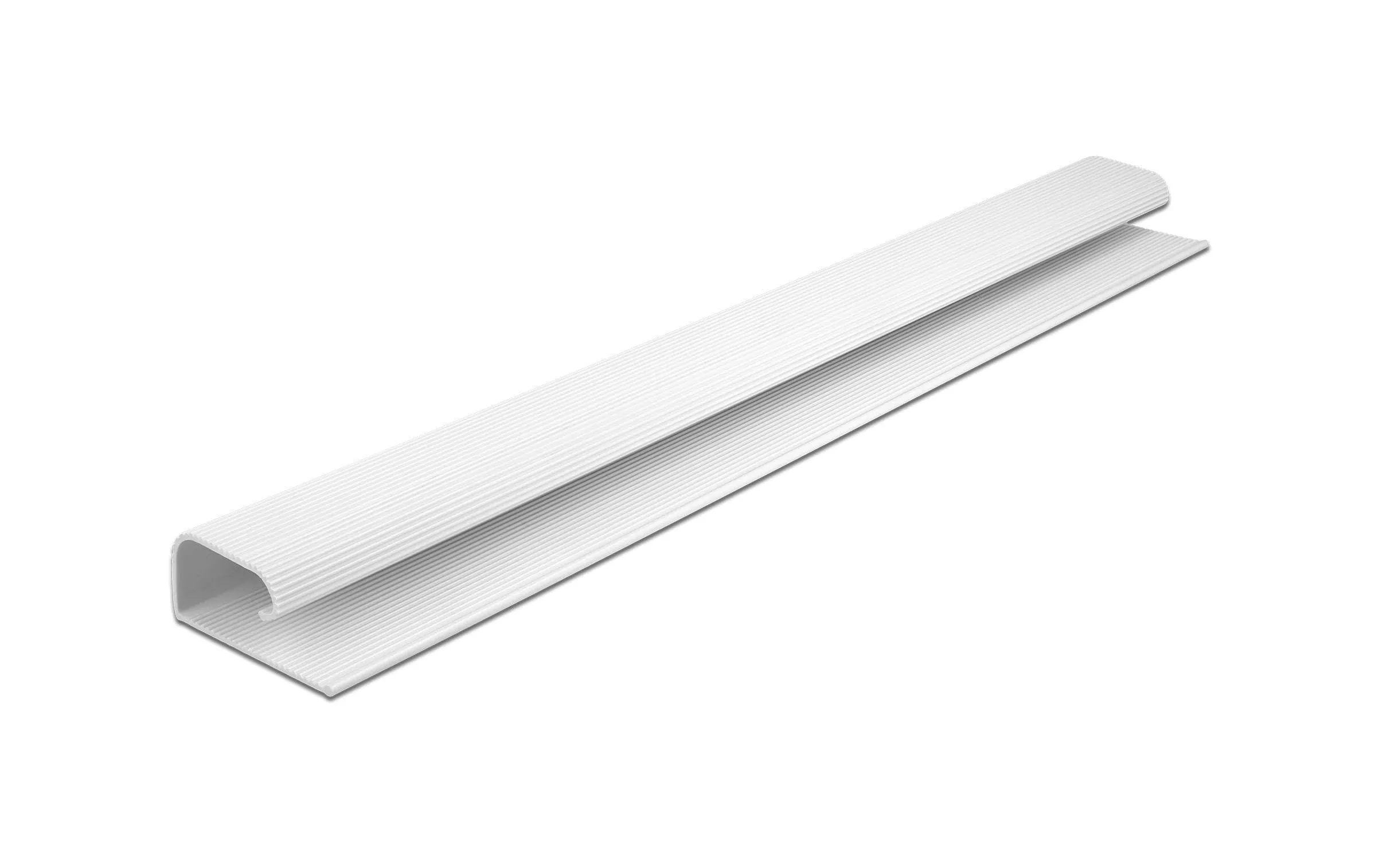 Goulotte pour montage sous table 0.4 m x 57 mm Blanc 2 pièces