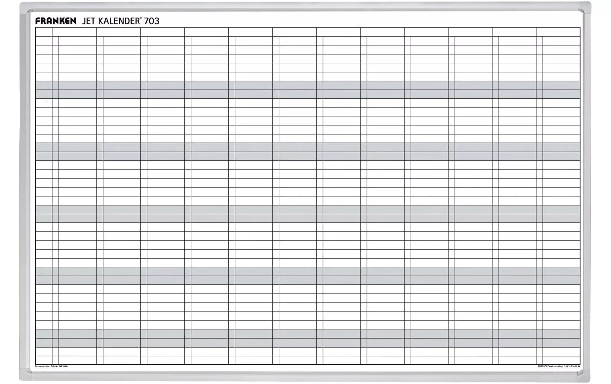 Calendrier Calendrier annuel en allemand 60 cm x 90 cm, Blanc