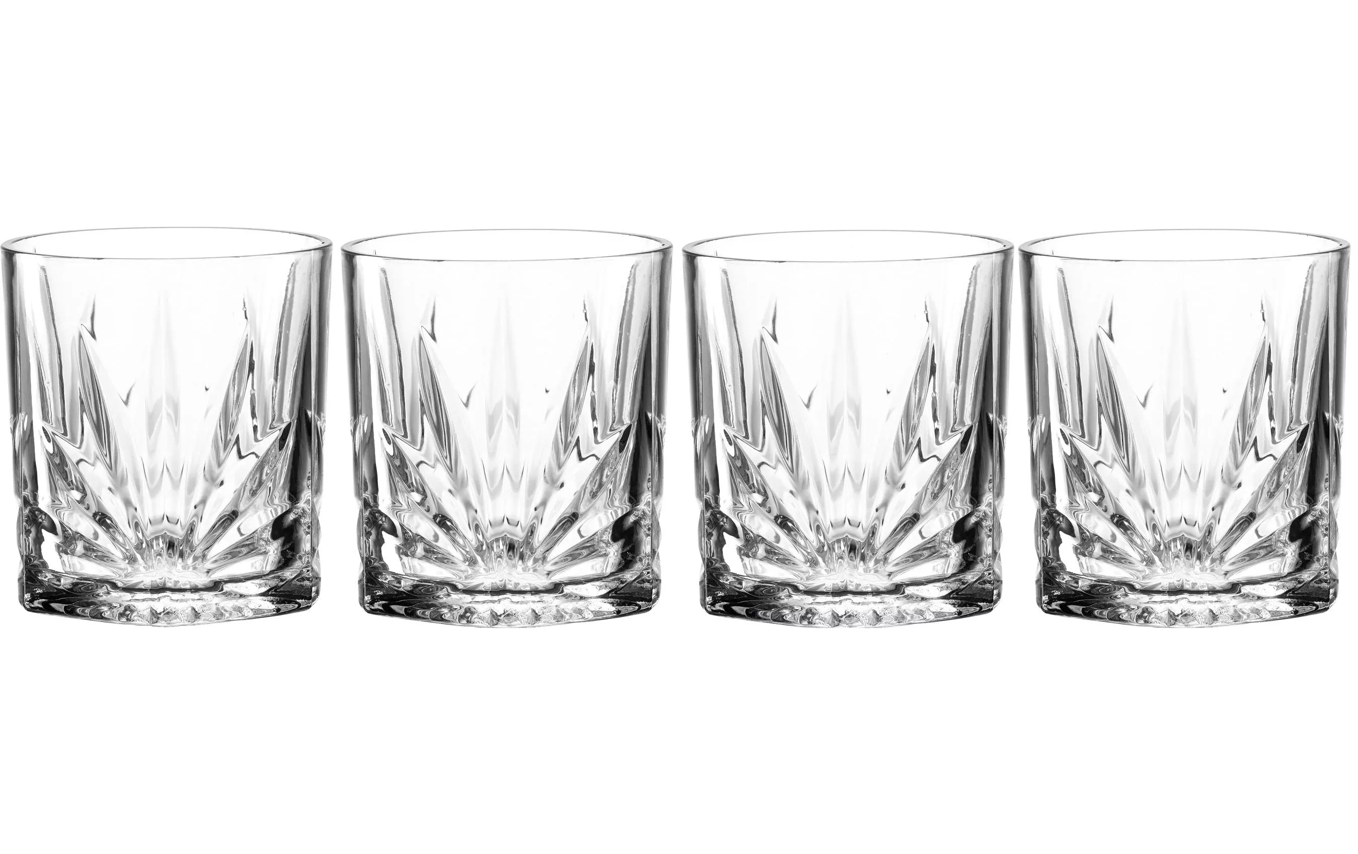 Whisky Glass Capri 330 ml, 4 pezzi, trasparente