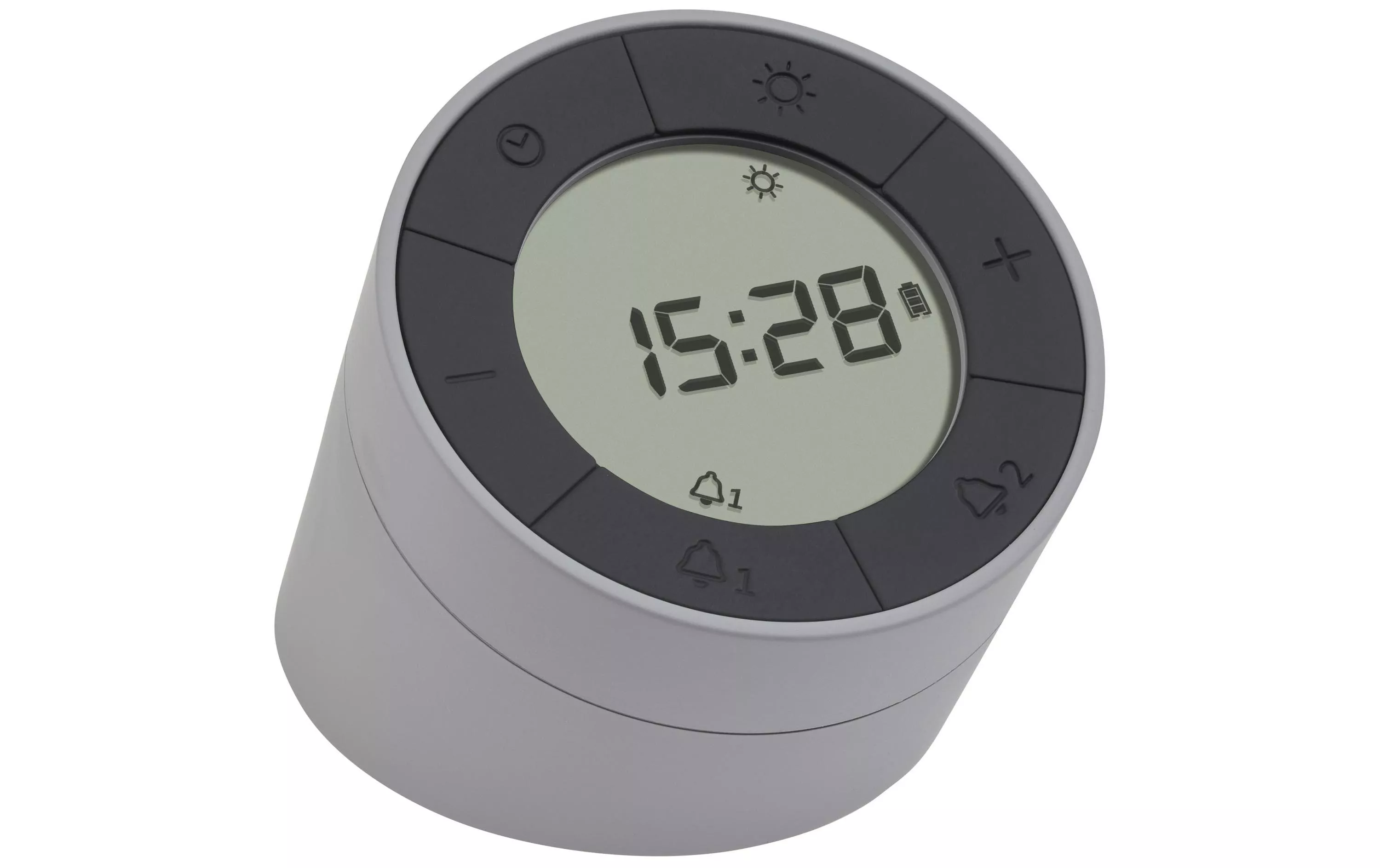 Digital Alarm Clock Time & Light Grey