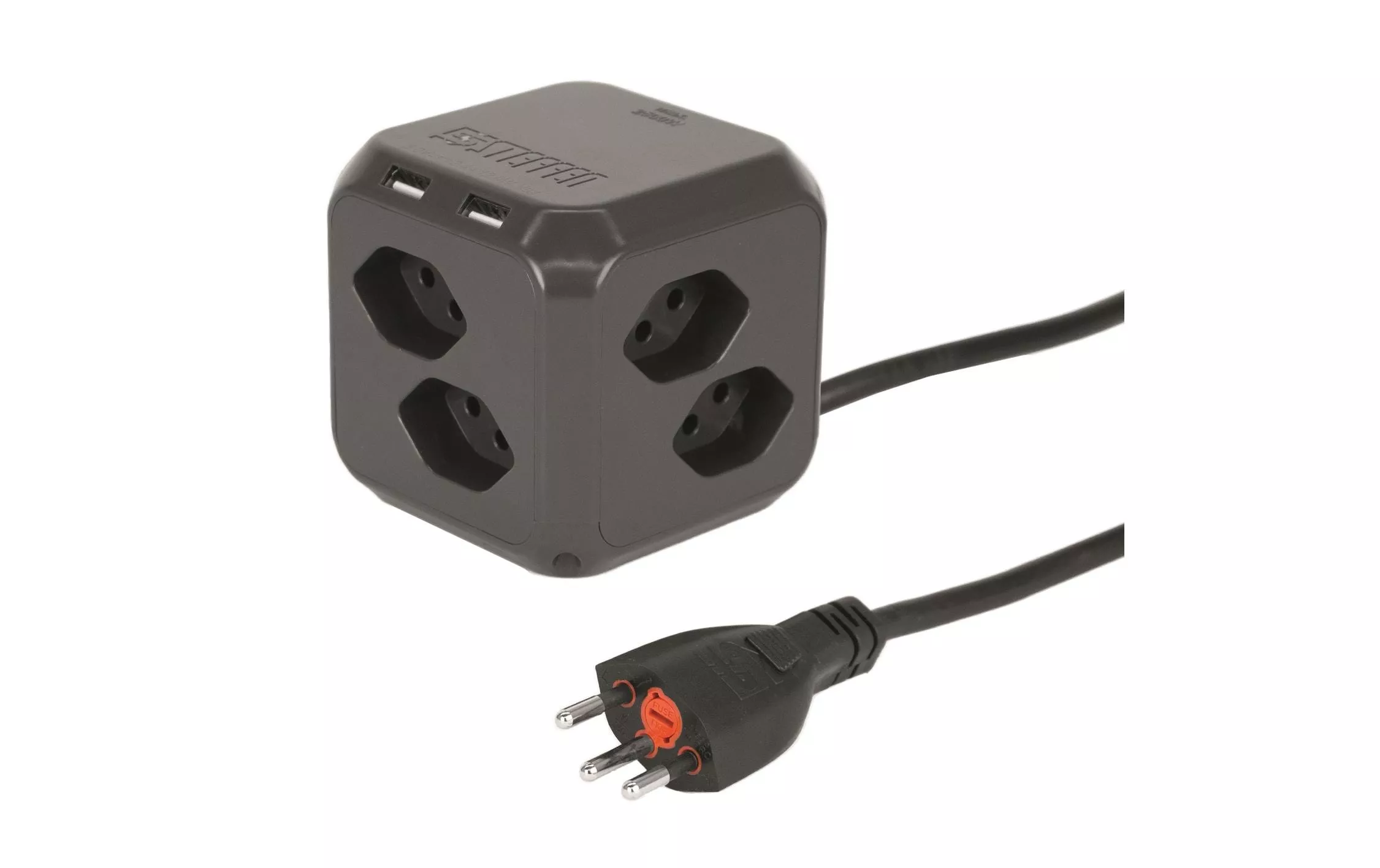 Boîtier de dérivation CUBE 8x T13 2x USB-A