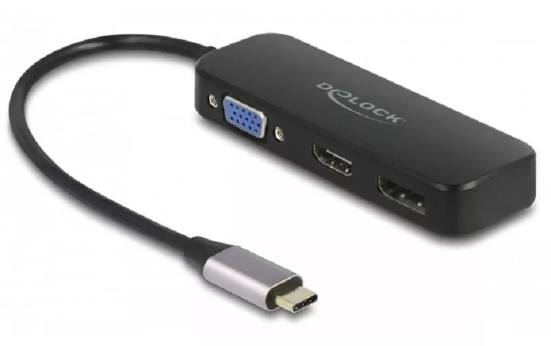 Multiadaptateur 64156 USB-C \u2013 DP/HDMI/VGA